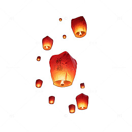 灯笼祈福图片