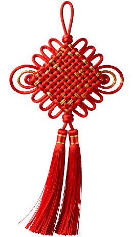 红色中国结挂饰图片