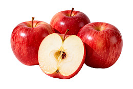 红苹果新鲜切开展示图片