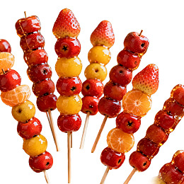 色彩缤纷的糖葫芦串图片