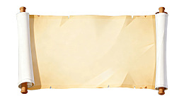 卷轴空白纸张复古风格