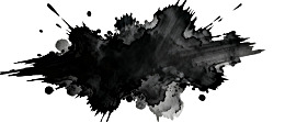 黑色墨迹飞溅抽象图案