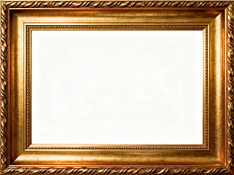金色复古画框空置展示