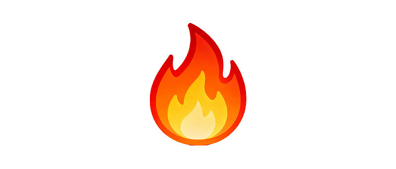简洁风格的火焰图标图片