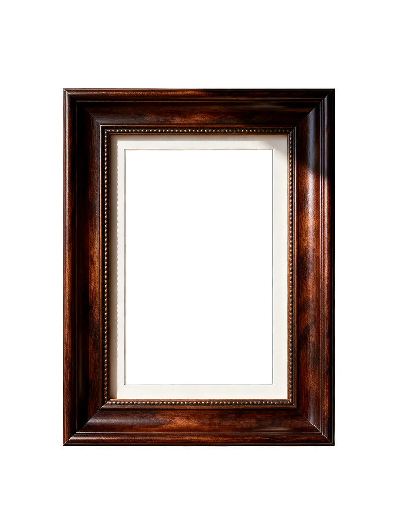 深色木质画框空置展示