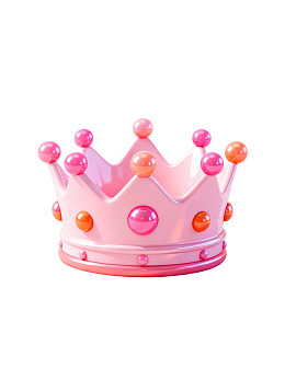粉色皇冠装饰品图片