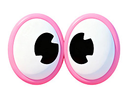 粉色边框卡通眼睛图片