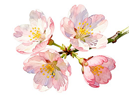 粉色樱花绽放枝头图片