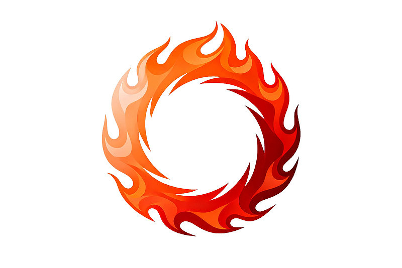 火焰环形图案设计图片