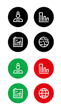 八种商务图标展示图片
