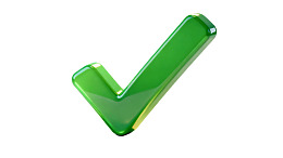 绿色立体对勾图标图片