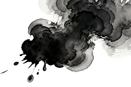 水墨飞溅抽象艺术图案