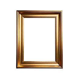金色复古画框空置展示