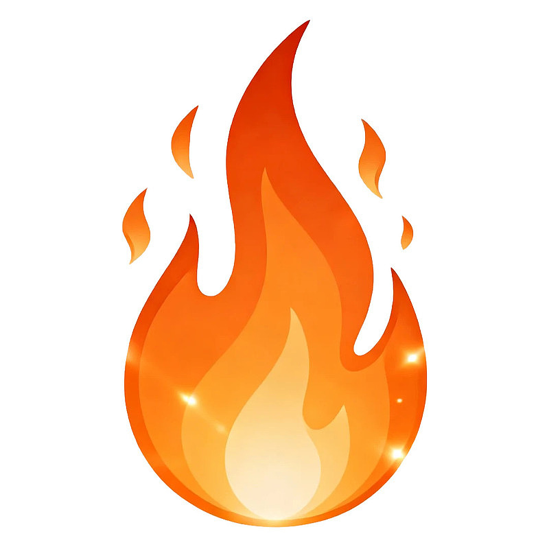 卡通风格火焰图标图片