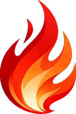红色火焰矢量图图片
