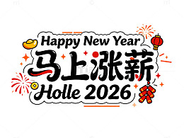 马上涨薪艺术字