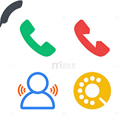 多彩通讯与社交应用图标