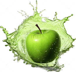 动感苹果液体效果设计素材