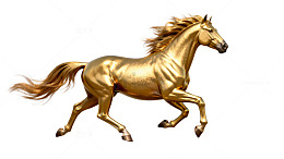 金色骏马图片