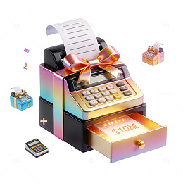 节日购物促销插画