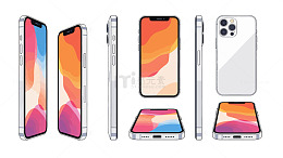 手机模型多视图