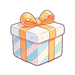 卡通礼盒插画设计素材