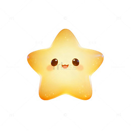 卡通星星 可爱 发光