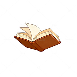 卡通手绘书本元素