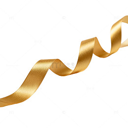 金色丝带飘动图案