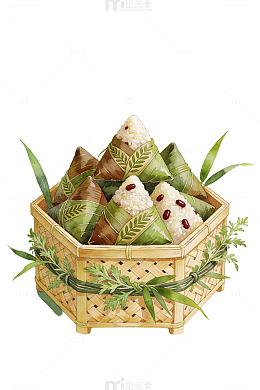 端午粽叶编织篮