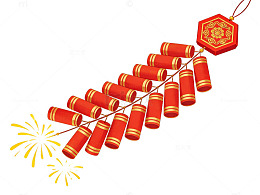 新春鞭炮烟花素材
