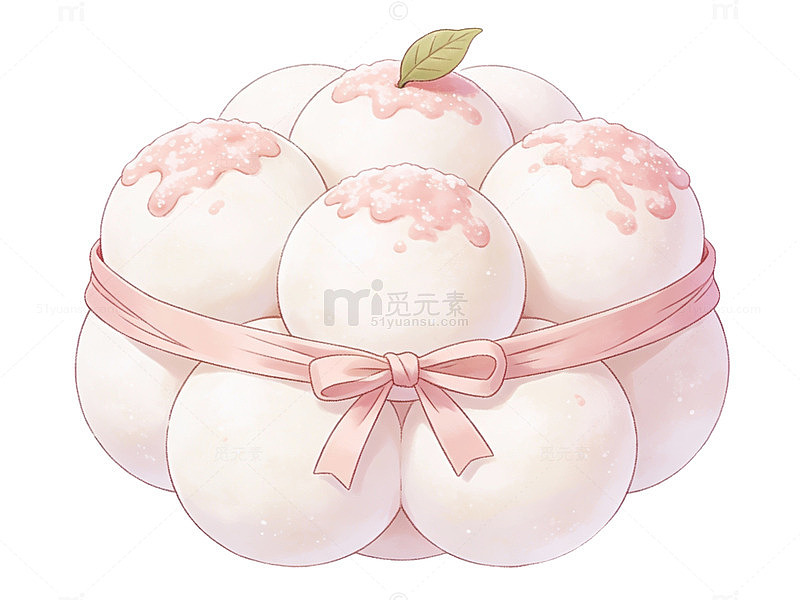 粉色甜点卡通插画