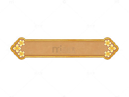 金色花卉边框设计