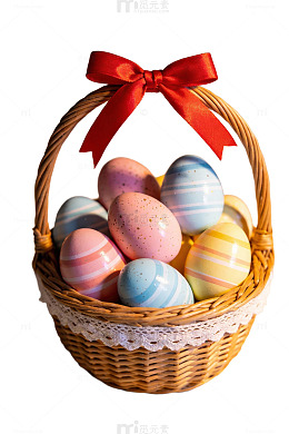 复活节彩蛋篮