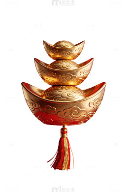 金色元宝挂饰