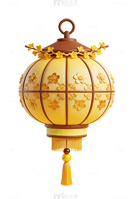 金色中式灯笼