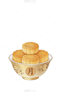 中秋月饼插画