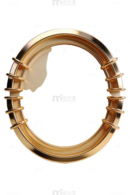 金色金属质感边框