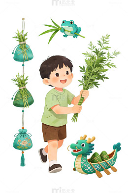 端午节卡通插画