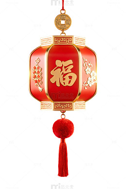 红色灯笼福字