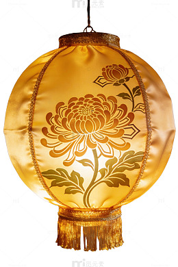 金色菊花灯笼