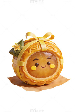 中秋月饼卡通形象