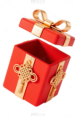 红色中式礼盒