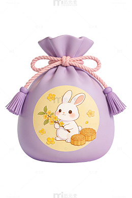 中秋兔子礼袋设计