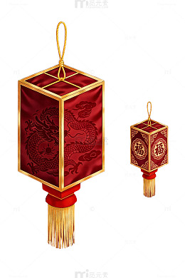 龙纹红灯笼