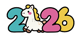 卡通小马数字设计图