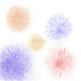 春节烟花素材节日喜庆氛围感装饰