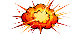 卡通风格爆炸云图案图片