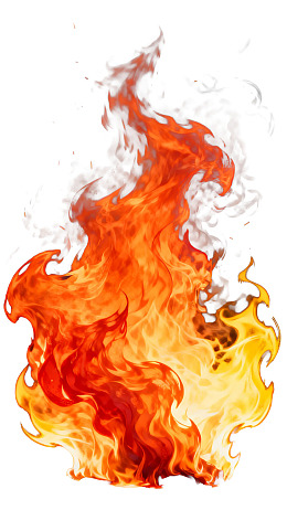 熊熊燃烧的火焰特写图片