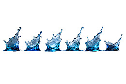 蓝色水花动态序列图片